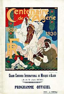 Alger - Concours international musical en 1930 - 01